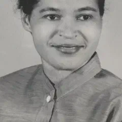 Unknown photographer, Nov 1956. Rosa Parks papers, Library of Congress. Public domain (US copyright not renewed). Rosa Parks
